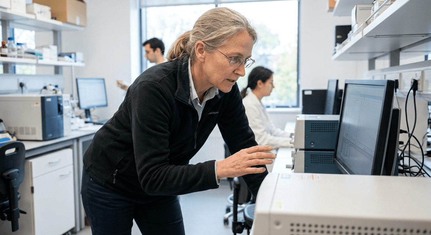 Labor Studien Peptide — Bitte durch eigenes Laborfoto ersetzen